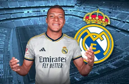 Photo of Mbappe in Real Madrid uniform